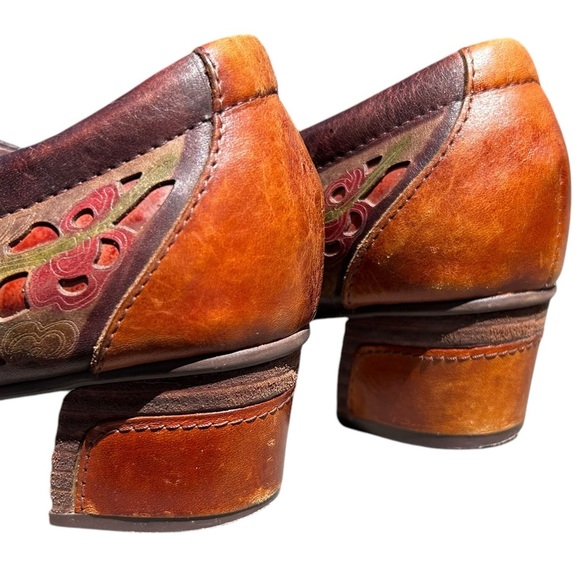 L'artiste Lace Up Shoes 41 Goth Whimsgoth Laser Cut Artsy Boho Dark Academia - Picture 9 of 14